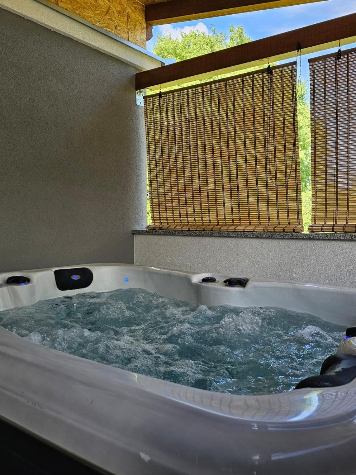 Apartman Goga With Pool And Jacuzzi Лабин Экстерьер фото