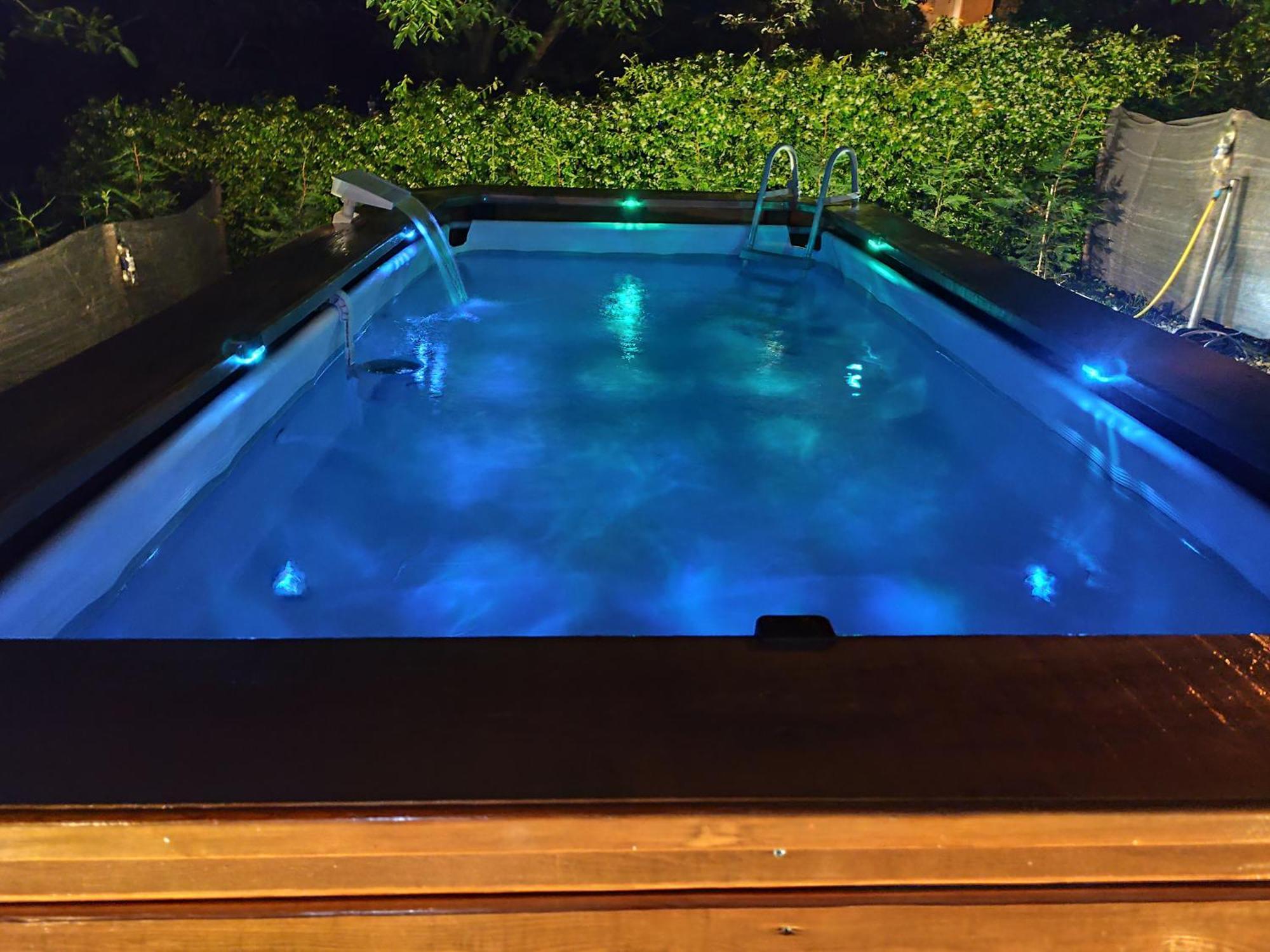 Apartman Goga With Pool And Jacuzzi Лабин Экстерьер фото